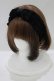 画像1: MILK / リボンヘアバンド  黒 H-25-08-17-1077-ML-AC-KB-ZH (1)