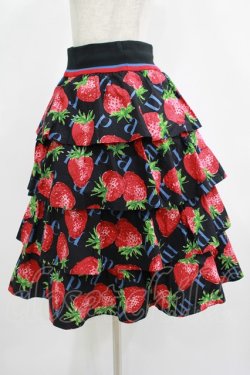 画像2: Jane Marple / Strawberry Meets Logoダンドールスカート  ブラック H-25-08-17-1008-JM-SK-KB-ZH