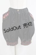 MA MAXICIMAM / ネコミミ騎士団シトルイユシュバリエダイヤ柄パンツ  ブラック×レッド H-25-08-17-1010-PU-PA-KB-ZH