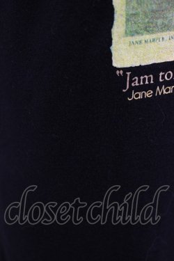 画像4: Jane Marple Dans Le Salon / プリントカットソーワンピース  黒 H-25-08-17-1011-JM-OP-KB-ZH