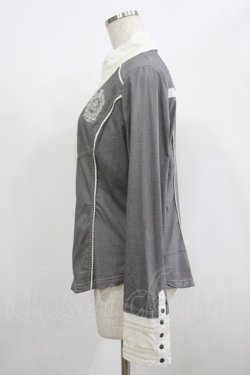 画像2: Rozen Kavalier / エンブレム刺繍ブラウス  グレー H-25-08-17-1015-OO-BL-KB-ZH