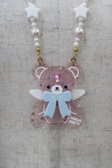 Angelic Pretty / Milkyベアーネックレス  ピンク H-25-08-18-033-AP-AC-NS-ZH