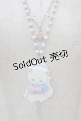 Angelic Pretty / Sailor Marine Kittenネックレス  オフ/サックス H-25-08-18-034-AP-AC-NS-ZH