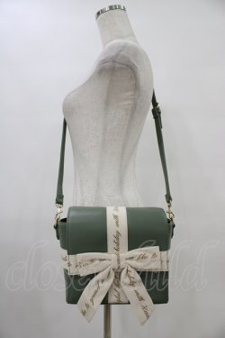 画像1: Fi.n.t / プレゼントボックスバッグ  GREEN×WH H-25-08-18-038-CA-BG-NS-ZH