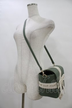 画像2: Fi.n.t / プレゼントボックスバッグ  GREEN×WH H-25-08-18-038-CA-BG-NS-ZH