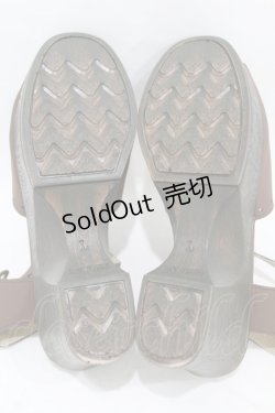 画像3: Fi.n.t / ハートリース刺繍ウッドライクソールサンダル M（23.5-24.0cm） BROWN H-25-08-18-003-CA-SH-NS-ZH