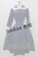 Innocent World / エレーヌローズワンピース M Dark Blue H-25-08-18-041-IW-OP-NS-ZH