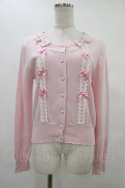 画像1: BABY,THE STARS SHINE BRIGHT / Petit Ribbonカーディガン Free ピンク H-25-08-18-054-BA-TO-NS-ZH
