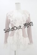 axes femme / レースフリルニットボレロ Free ピンク H-25-08-18-058-AX-TO-NS-ZH