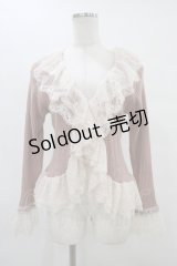 axes femme / レースフリルニットボレロ Free ピンク H-25-08-18-058-AX-TO-NS-ZH