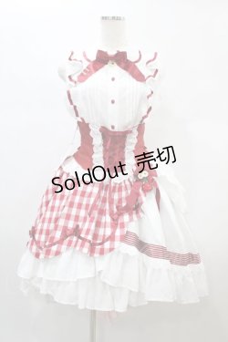 画像1: BABY,THE STARS SHINE BRIGHT / 初音ミクStrawberry Dress×BABY, THE STARS SHINE BRIGHTコラボレーションドレスセット Free オフ/レッド H-25-08-18-1029-BA-OP-NS-ZH