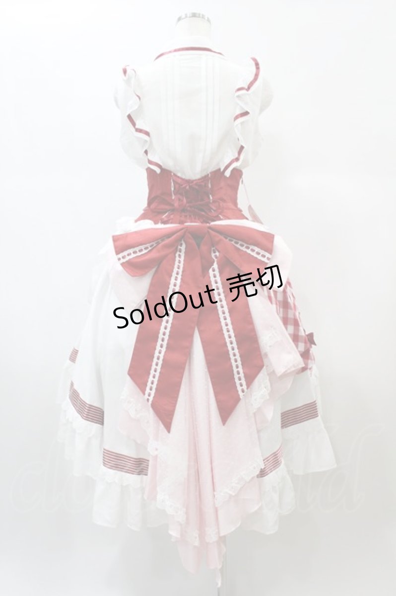 画像2: BABY,THE STARS SHINE BRIGHT / 初音ミクStrawberry Dress×BABY, THE STARS SHINE BRIGHTコラボレーションドレスセット Free オフ/レッド H-25-08-18-1029-BA-OP-NS-ZH (2)