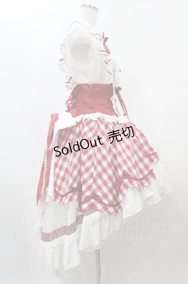画像3: BABY,THE STARS SHINE BRIGHT / 初音ミクStrawberry Dress×BABY, THE STARS SHINE BRIGHTコラボレーションドレスセット Free オフ/レッド H-25-08-18-1029-BA-OP-NS-ZH (3)