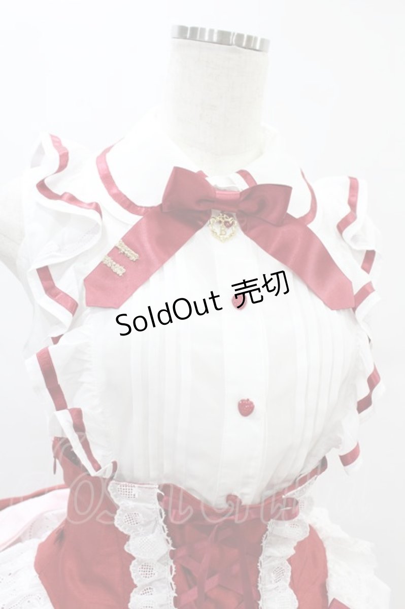 画像4: BABY,THE STARS SHINE BRIGHT / 初音ミクStrawberry Dress×BABY, THE STARS SHINE BRIGHTコラボレーションドレスセット Free オフ/レッド H-25-08-18-1029-BA-OP-NS-ZH (4)