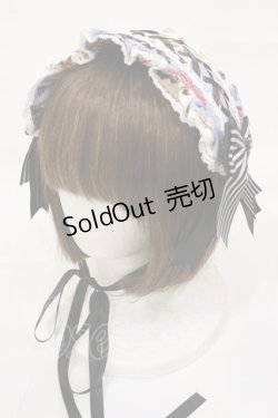 画像1: metamorphose / Wonder Card Alice あみあげヘッドドレス  サックス H-25-08-18-1005-ME-AC-NS-ZH