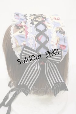 画像2: metamorphose / Wonder Card Alice あみあげヘッドドレス  サックス H-25-08-18-1005-ME-AC-NS-ZH