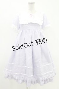 Angelic Pretty / Stripeステラ半袖ワンピース Free ラベンダー H-25-08-18-1033-AP-OP-NS-ZH