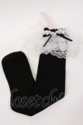metamorphose / ラッセルレースハイソックス  ブラック H-25-08-18-1008-ME-ZA-NS-ZH