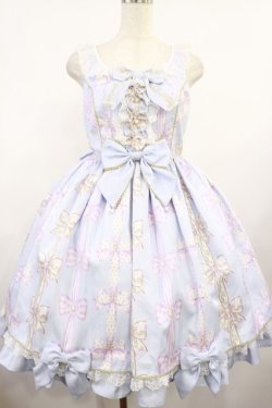 画像1: Angelic Pretty / Jewelry Ribbon Princessジャンパースカート Free サックス H-25-08-18-1014-AP-OP-NS-ZH