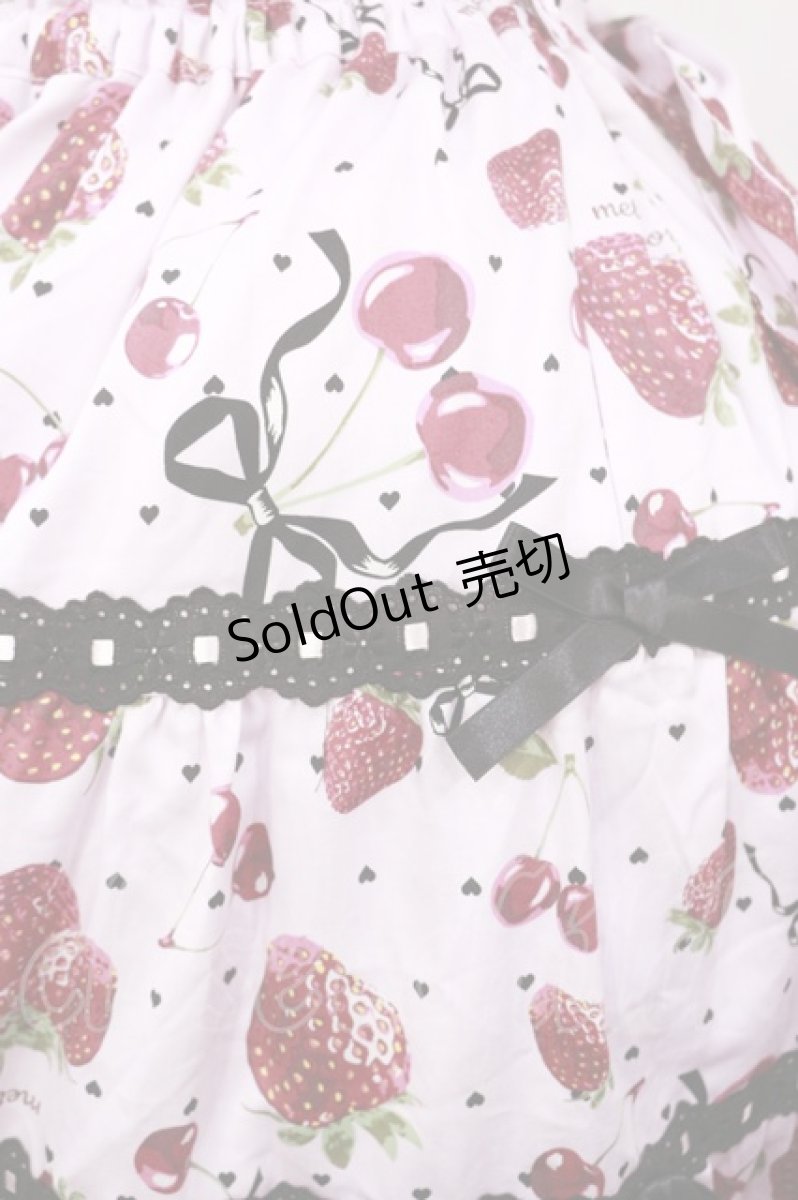 画像4: metamorphose / 【プラスサイズ】Lady Fruit シャーリングティアードジャンパースカート プラスサイズ ピンク H-25-08-18-1015-ME-OP-NS-ZH (4)