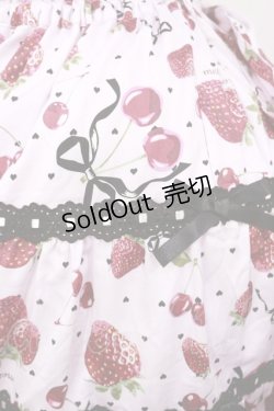 画像4: metamorphose / 【プラスサイズ】Lady Fruit シャーリングティアードジャンパースカート プラスサイズ ピンク H-25-08-18-1015-ME-OP-NS-ZH