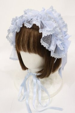 画像1: metamorphose / Fairyフリルヘッドドレス  サックス H-25-08-18-1002-ME-AC-NS-ZH