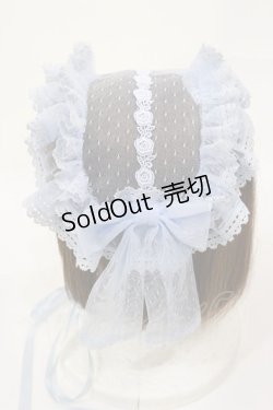 画像2: metamorphose / Fairyフリルヘッドドレス  サックス H-25-08-18-1002-ME-AC-NS-ZH