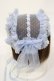 画像2: metamorphose / Fairyフリルヘッドドレス  サックス H-25-08-18-1002-ME-AC-NS-ZH (2)