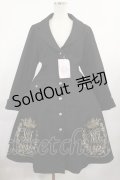 metamorphose / クラウンエンブレム刺繍入りコート サイズ1 ブラック H-25-08-18-1019-ME-CO-NS-ZH