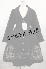metamorphose / クラウンエンブレム刺繍入りコート サイズ1 ブラック H-25-08-18-1019-ME-CO-NS-ZH