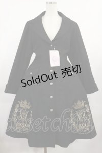 metamorphose / クラウンエンブレム刺繍入りコート サイズ1 ブラック H-25-08-18-1019-ME-CO-NS-ZH