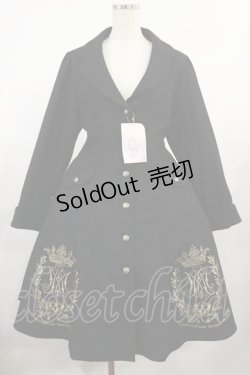 画像1: metamorphose / クラウンエンブレム刺繍入りコート サイズ1 ブラック H-25-08-18-1019-ME-CO-NS-ZH