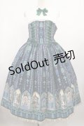 metamorphose / 【プラスサイズ】薔薇の聖堂 シスター風ミディアムジャンパースカート プラスサイズ ホーリーグリーン H-25-08-18-1020-ME-OP-NS-ZH