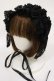 画像1: metamorphose / Fairyフリルヘッドドレス  ブラック H-25-08-18-1003-ME-AC-NS-ZH (1)