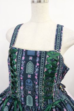 画像4: metamorphose / 【プラスサイズ】薔薇の聖堂 シスター風ミディアムジャンパースカート プラスサイズ ホーリーグリーン H-25-08-18-1020-ME-OP-NS-ZH