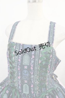 画像4: metamorphose / 【プラスサイズ】薔薇の聖堂 シスター風ミディアムジャンパースカート プラスサイズ ホーリーグリーン H-25-08-18-1020-ME-OP-NS-ZH