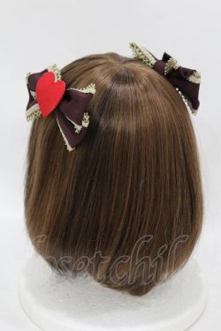 画像2: Angelic Pretty / Wonder Queenカードコーム  ボルドー H-25-08-18-009-AP-AC-NS-ZH