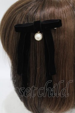 画像2: Angelic Pretty / Lady Ribbonバレッタ  ブラック H-25-08-18-011-AP-AC-NS-ZH