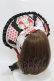 画像2: Crucis（海外ロリータブランド） / 昭和カレイドスコープボンネット  ブラック H-25-08-18-013-PU-AC-NS-ZH (2)