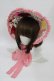 画像1: Crucis（海外ロリータブランド） / 昭和カレイドスコープボンネット  ピンク H-25-08-18-014-PU-AC-NS-ZH (1)