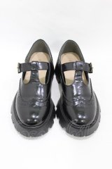 Fi.n.t / Tストラップシューズ M(23.5-24.0cm） BLACK H-25-08-18-002-CA-SH-NS-ZH