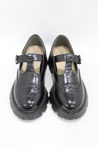 Fi.n.t / Tストラップシューズ M(23.5-24.0cm） BLACK H-25-08-18-002-CA-SH-NS-ZH