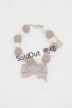 画像1: Angelic Pretty / Melty Ribbon Chocolateブレスレット  ピンク H-25-08-18-028-AP-AC-NS-ZH