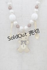 Angelic Pretty / Sweet Creamジンジャーくまネックレス  ブラウン H-25-08-18-029-AP-AC-NS-ZH