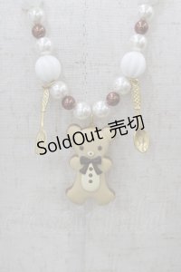 Angelic Pretty / Sweet Creamジンジャーくまネックレス  ブラウン H-25-08-18-029-AP-AC-NS-ZH
