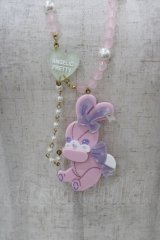 Angelic Pretty / Happyリリカルバニーネックレス  ピンク H-25-08-18-031-AP-AC-NS-ZH