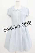 LODISPOTTO / スカラップワンピース M ブルー H-25-08-19-028-LO-OP-NS-ZH