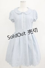 LODISPOTTO / スカラップワンピース M ブルー H-25-08-19-028-LO-OP-NS-ZH