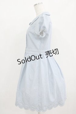 画像2: LODISPOTTO / スカラップワンピース M ブルー H-25-08-19-028-LO-OP-NS-ZH