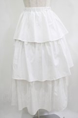F&A / ギャザーティアードロングスカート Free OFF WHITE H-25-08-19-032-LO-SK-NS-ZH